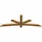 Ekena Millwork Alberta Rough Sawn Timber Gable Bracket, Western Red Cedar, 72"W x 27"H x 2"D x 4"F, 9/12 Pitch GBW072X27X0204ALB00RWR - alternate 5